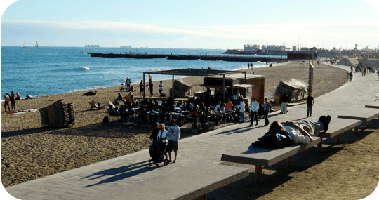 barcelona beach pics. Beach parties in Barcelona