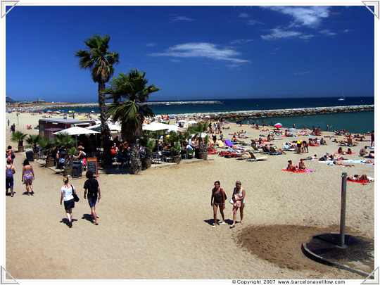 Barcelona beaches in the