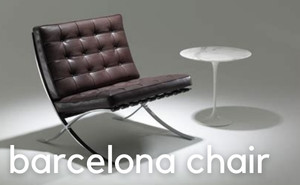 Barcelona chair by Mies van der Rohe