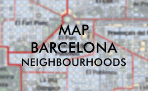 Maps popular neighbourhoods Barcelona