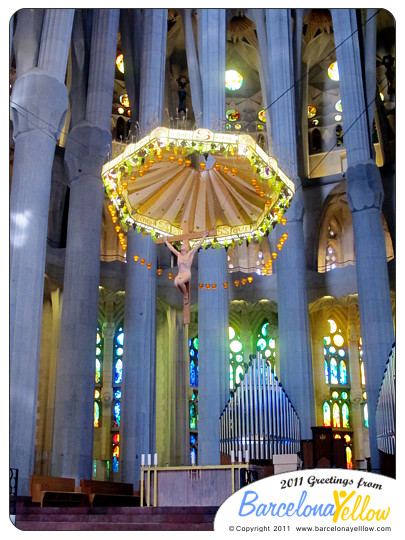 Interior of La Sagrada Familia Altar