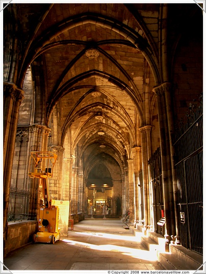 Interior of part of Barcelona Cathedral