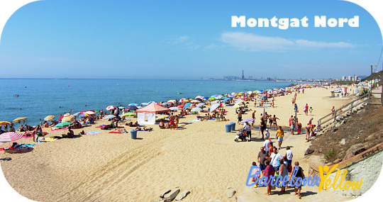 Montgat beach north of Barcelona