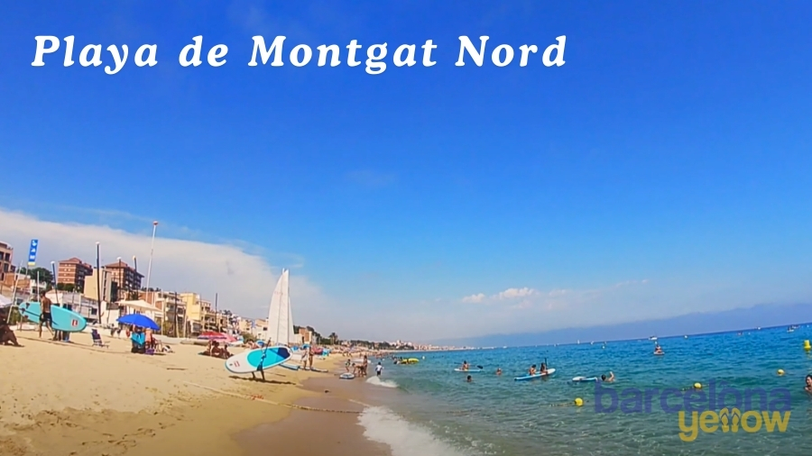 Montgat beach north of Barcelona