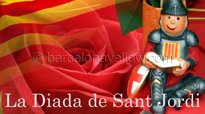 Barcelona Sant Jordi's day - Roses and Books