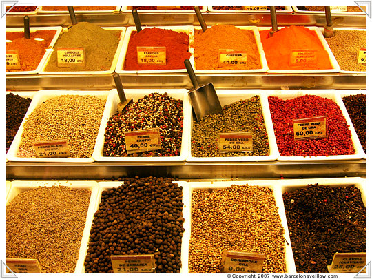 Barcelona patterns spices