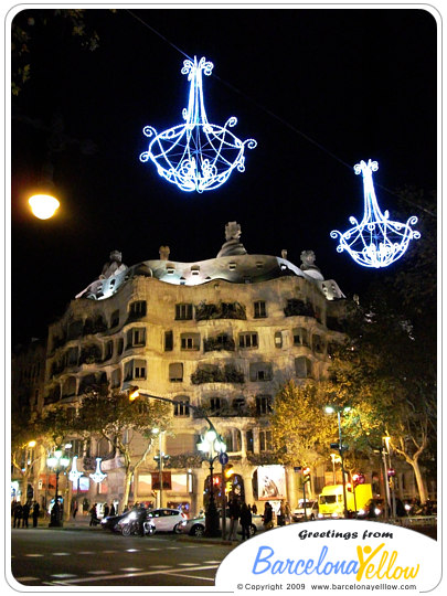 La pedrera at Christmas