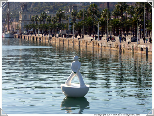 Port Vell is a popular place for weekend walks