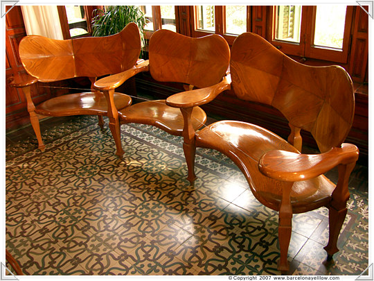 Furniture designed by Gaudi
