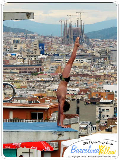 Olympic diving swimming pool Barcelona