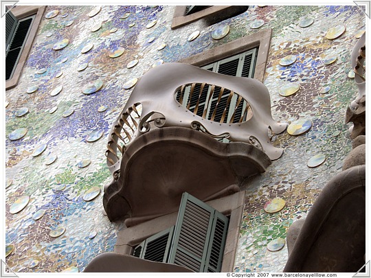 Balcony in Casa Batllo Barcelona