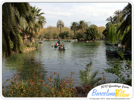 boating lake in Parc de la Ciutadella