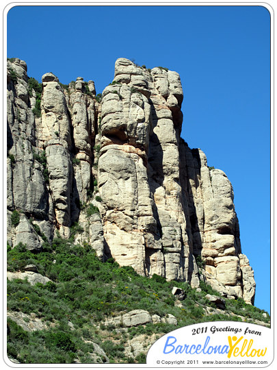 Rock formation Montserrat mountain
