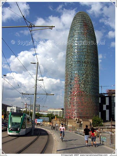 Agbar Tower near Glories Barcelona