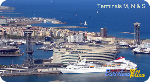 Barcelona 2021 Map Barcelona Cruise Ship Terminals And Moll Adossat Pier At Barcelona Port