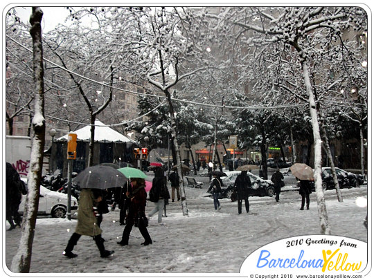 Barcelona 2024 - Pictures snow Barcelona