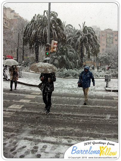 Barcelona snowstorm March 8 2010