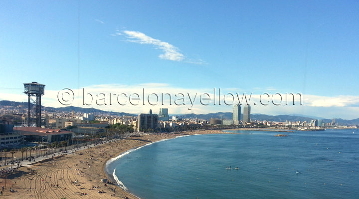 Barceloneta beach views from Hotel W