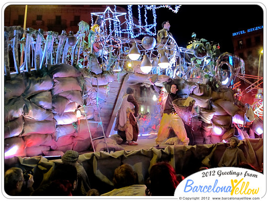 La Cabalgata de Reyes Magos - la carrossa del carbó