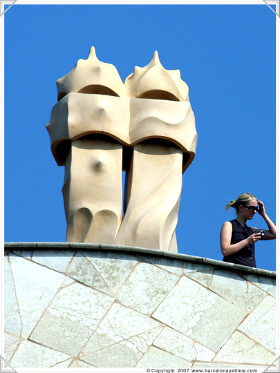 Casa Mila, La Pedrera by Gaudi in Barcelona