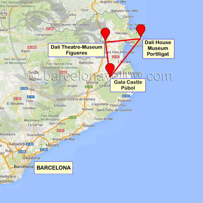 Dali Triangle Map Spain