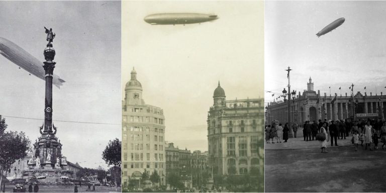 Graf_Zeppelin_flight_Barcelona_1929