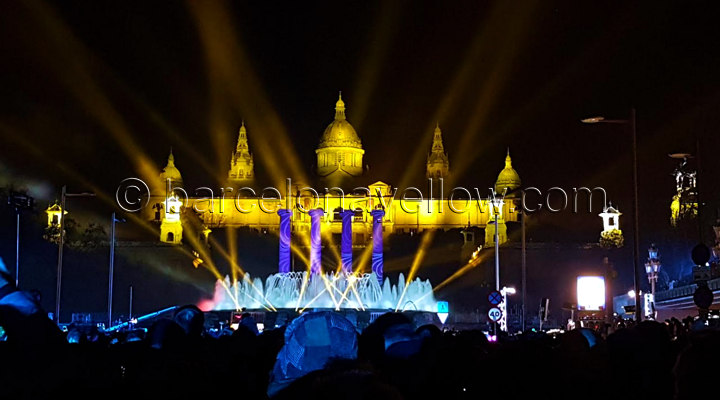 2018 Barcelona New Year Celebrations  - Fireworks 