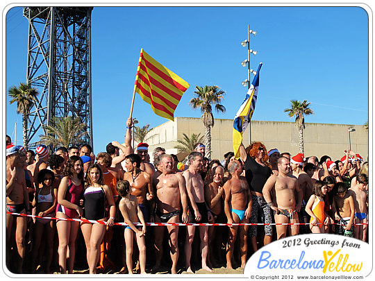 New Years Swim Barcelona. Primer Bany de L'Any