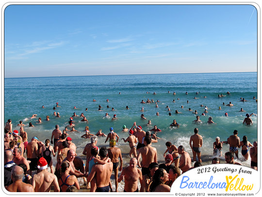 New Years Swim Barcelona. Primer Bany de L'Any