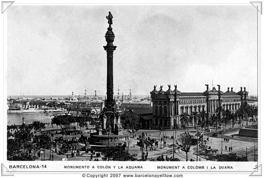 Barcelona old photo coloon