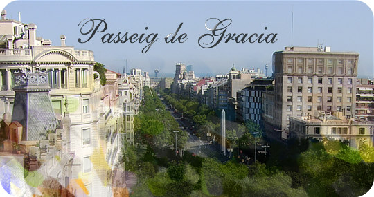 Passeig de Gracia avenue in Barcelona