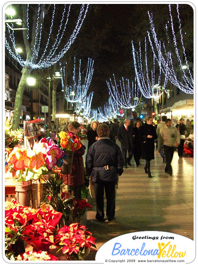 Christmas Barcelona La Rambla