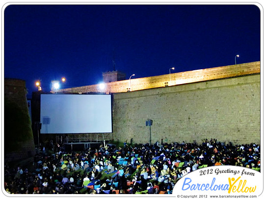Summer open air cinema Montjuic