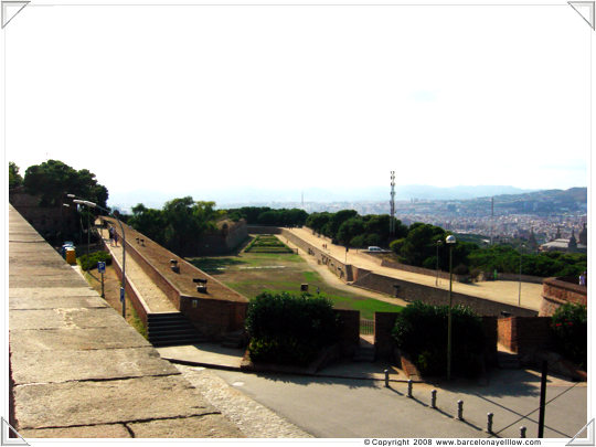 Pictures military fort Barcelona Montjuic