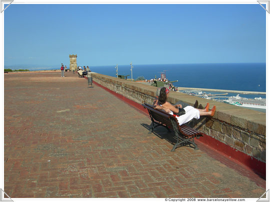 Pictures military fort Barcelona Montjuic