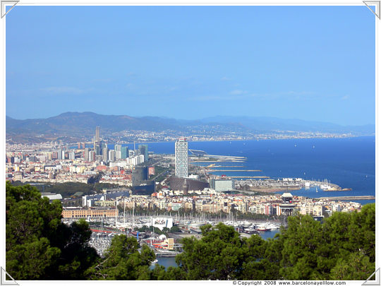 Views north from Montjuic Castle