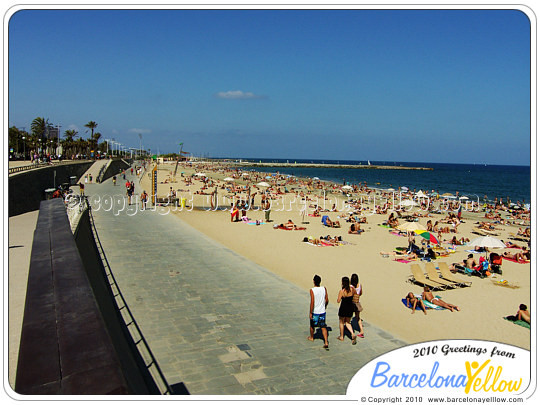 Barcelona beaches in Sant Marti area
